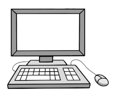 Zeichnung eines Computers